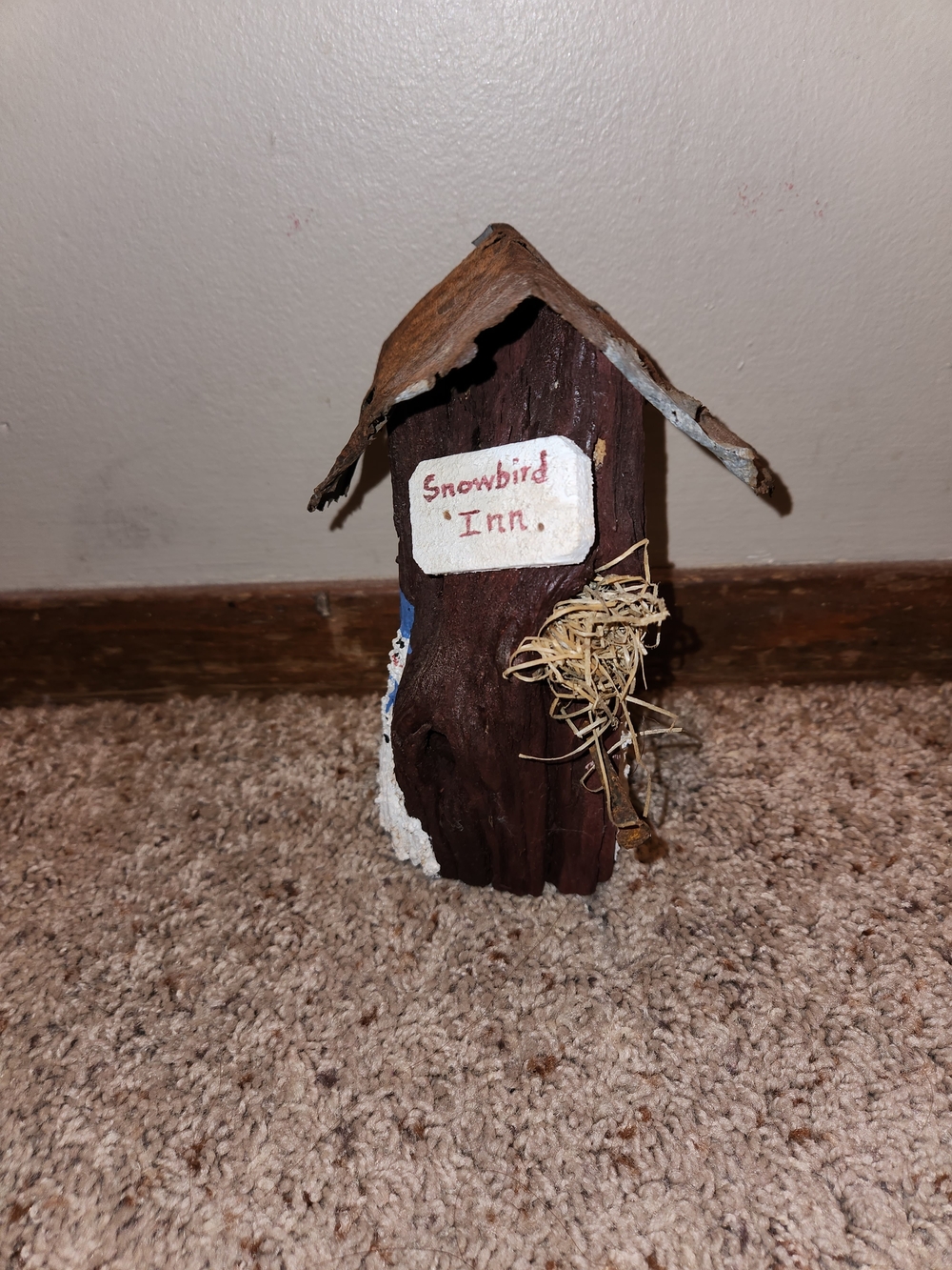 Source Unknown Snowbird Inn Brown Decorative Birdhouse